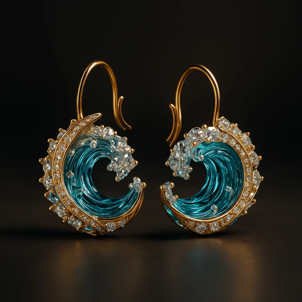 Oceaan's Eed Oorbellen | Duurzame, door de oceaan geïnspireerde sieraden