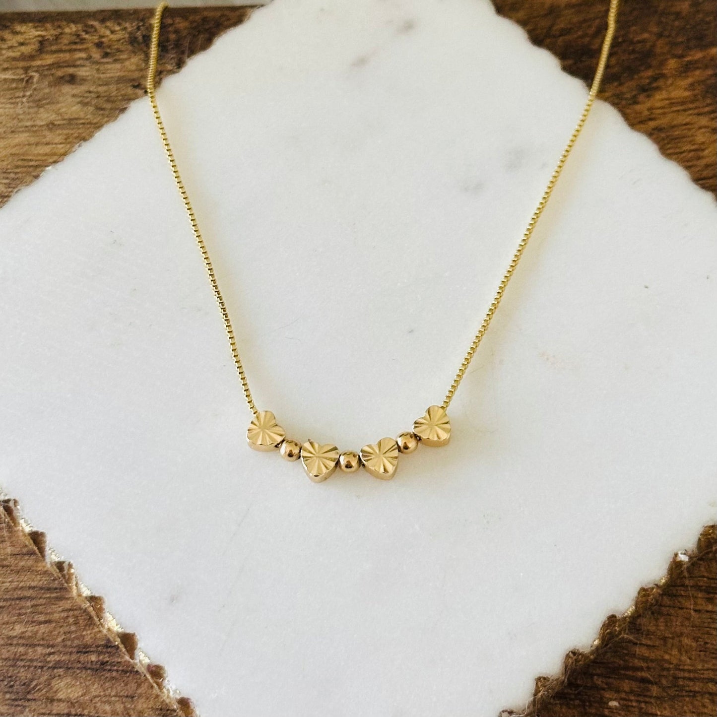 Bella Mini Hart Bedels Ketting