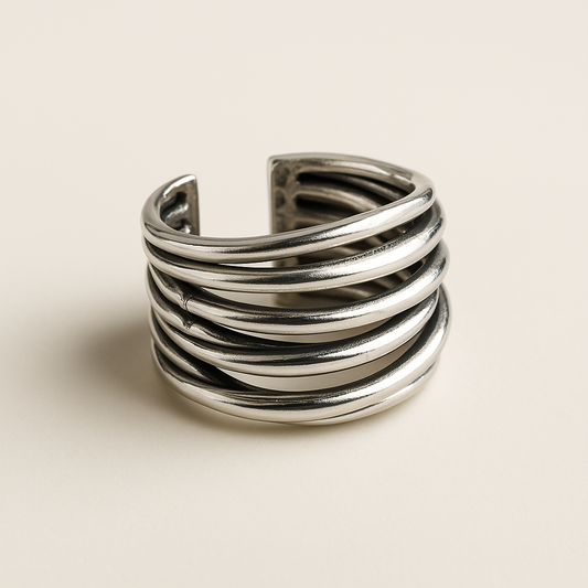 925 Sterling Zilveren Verstelbare Laagring
