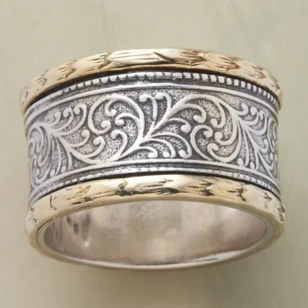 Vintage Gouden & Zilveren Ring