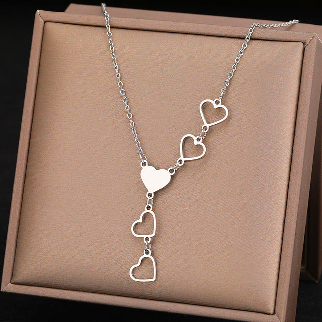 Gouden en Zilveren Hart Ketting