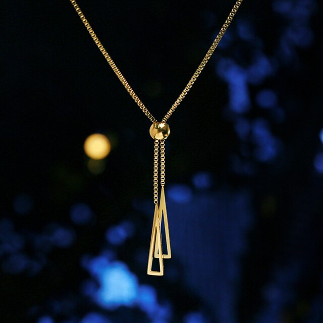 Gouden Hangertje Ketting met Kwastje