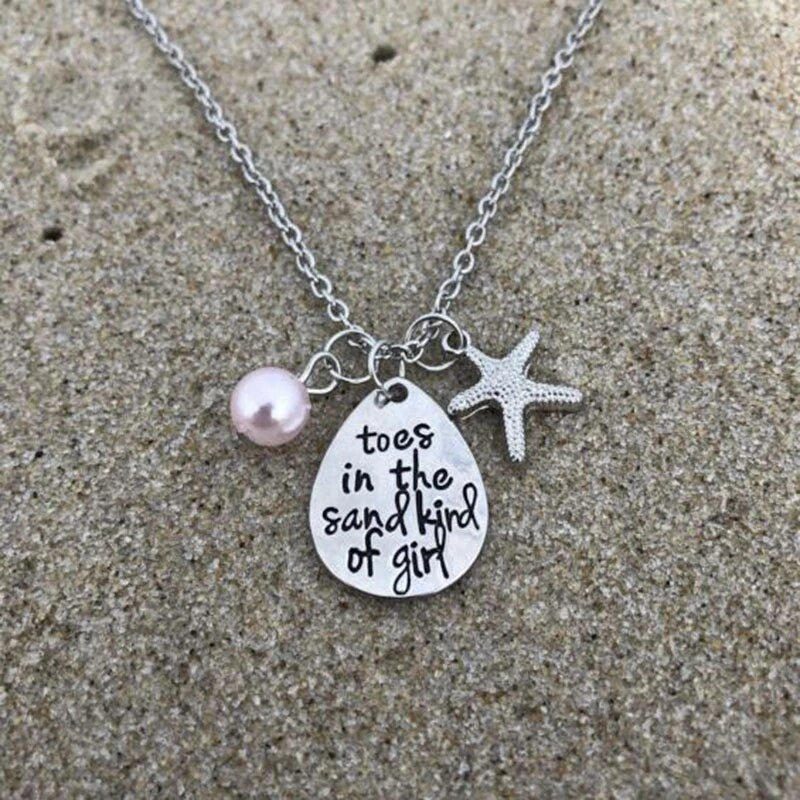 Toes In The Sand Ketting in Zilver
