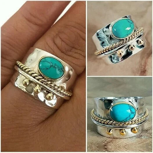 Turquoise Brede Ring