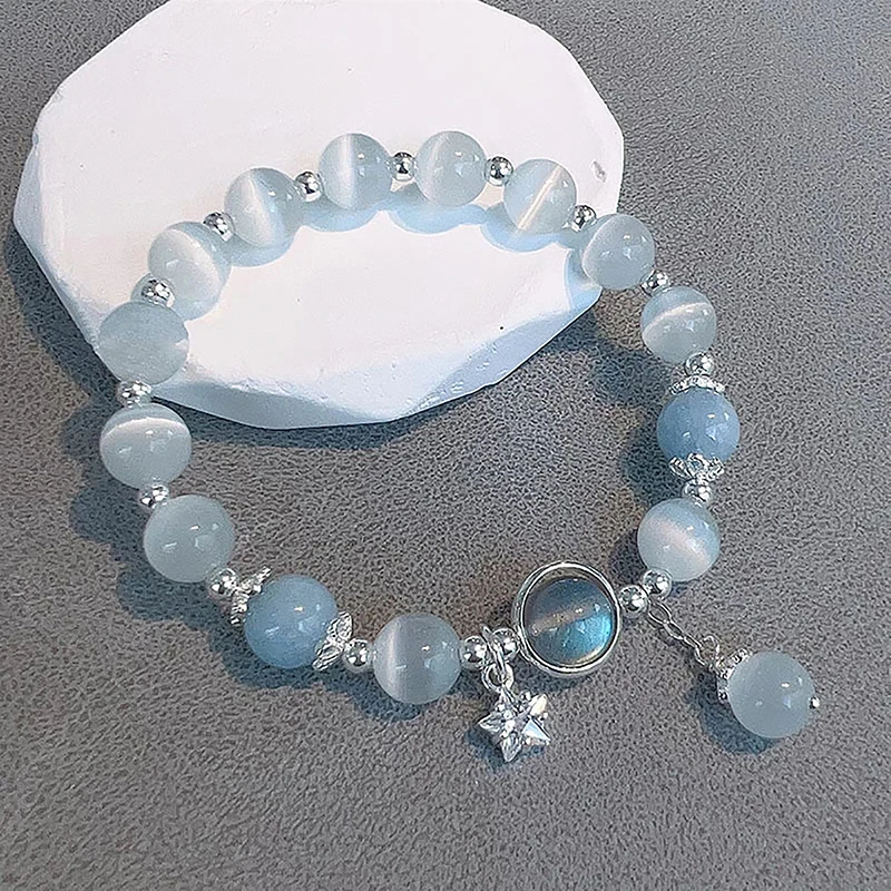 Elegante Blauwe Kristallen Armband