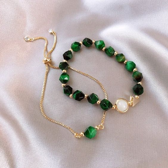 Groene Kristallen Armband