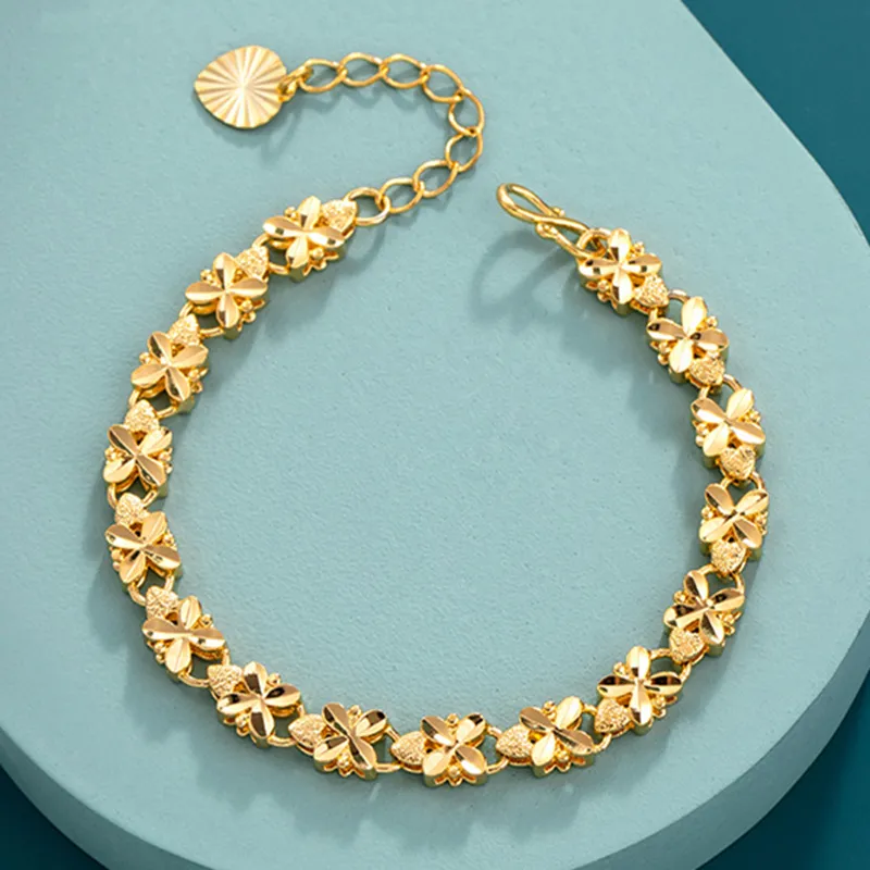 Vintage Gouden Daisy Armband