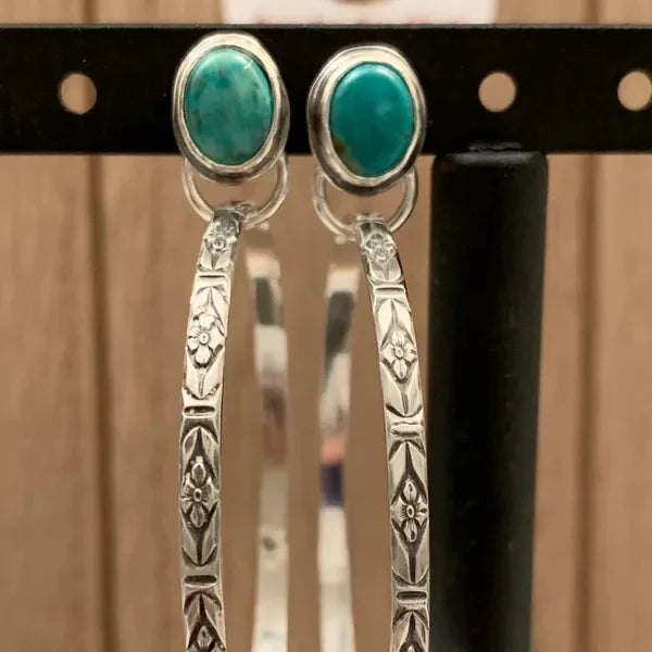 Boho Vintage Onyx Oorbellen