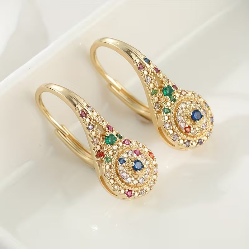 Multicolor Sparkle Elegance Oorbellen