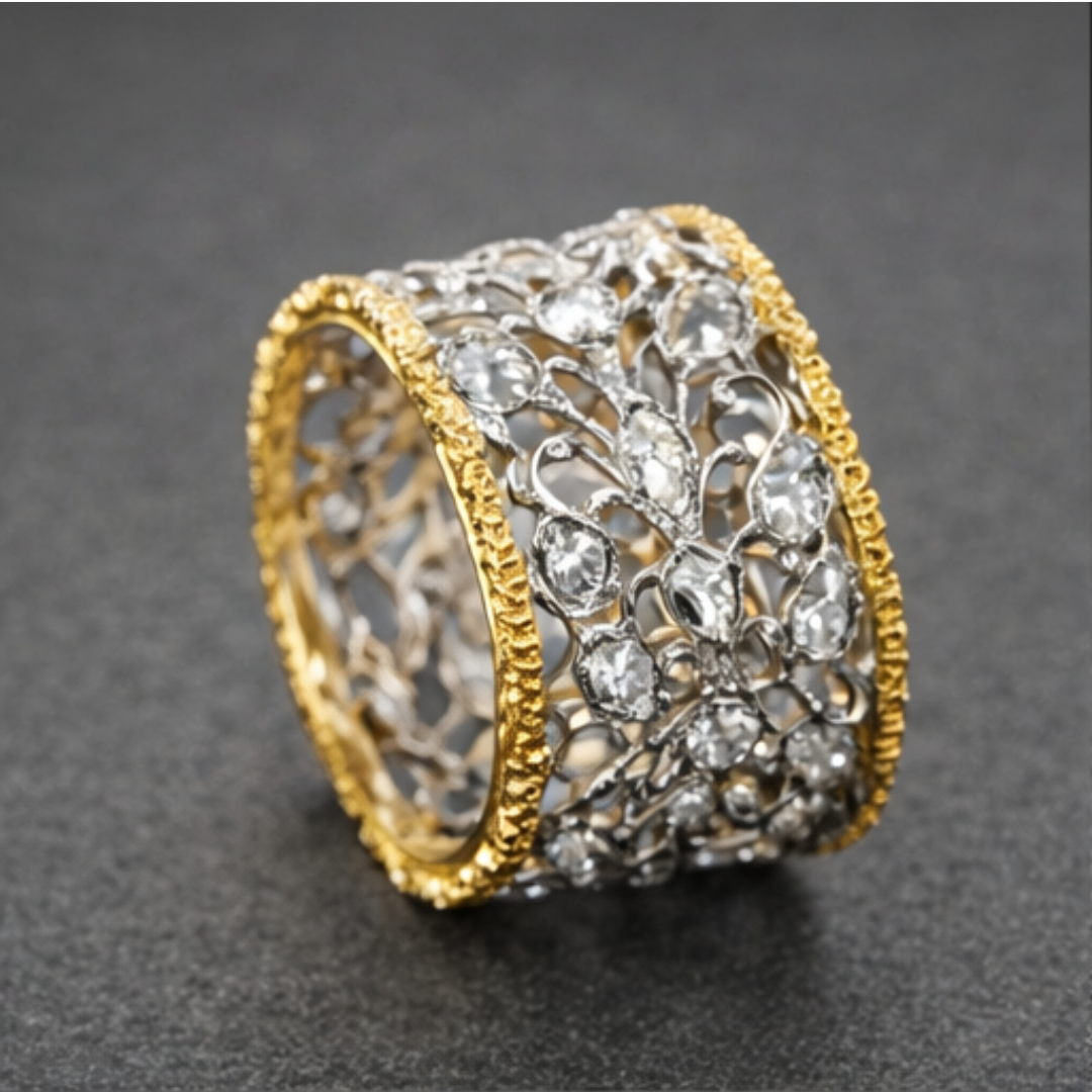 Diamant Weave Gouden Ring