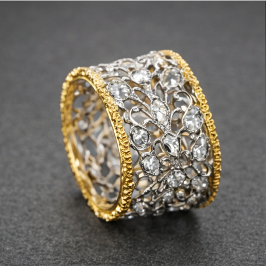 Diamant Weave Gouden Ring