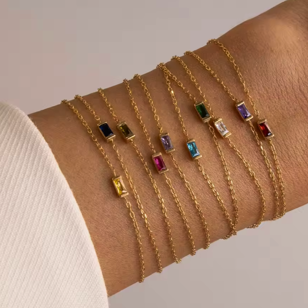 Hartlijn Geboortesteen Armband