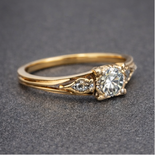 Minimale Gouden Curve Ring