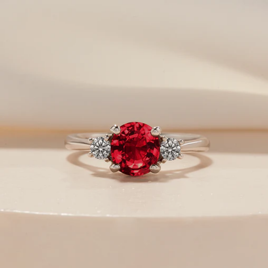 Robijnen Solitaire Ring