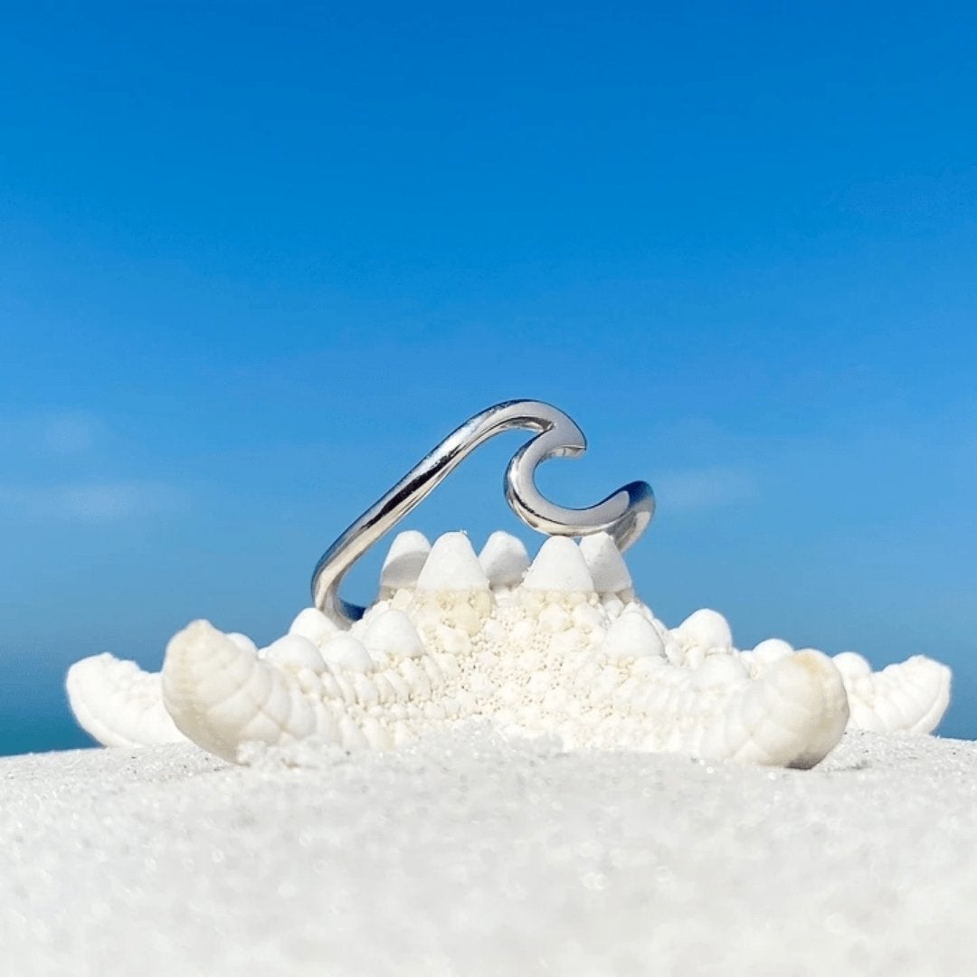 Zilveren Zee Golf Ring