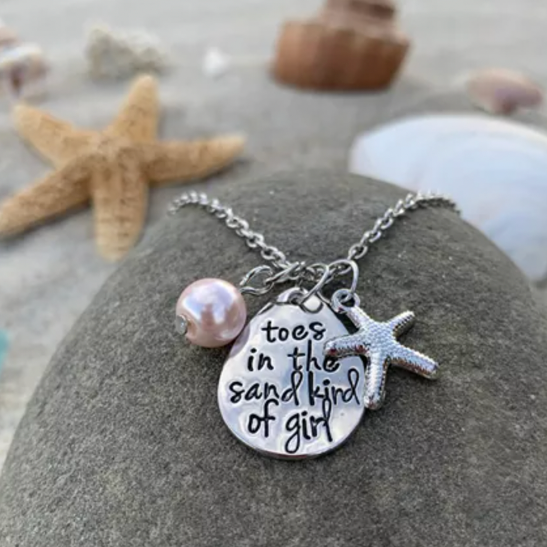 Toes In The Sand Ketting in Zilver