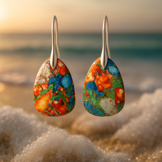 Aristea – Tropische Multicolor Oorbellen