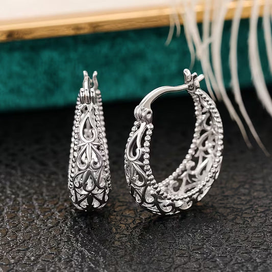 Ornate Erfstuk Filigree Hoops