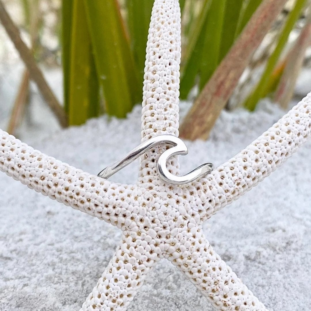 Zilveren Zee Golf Ring