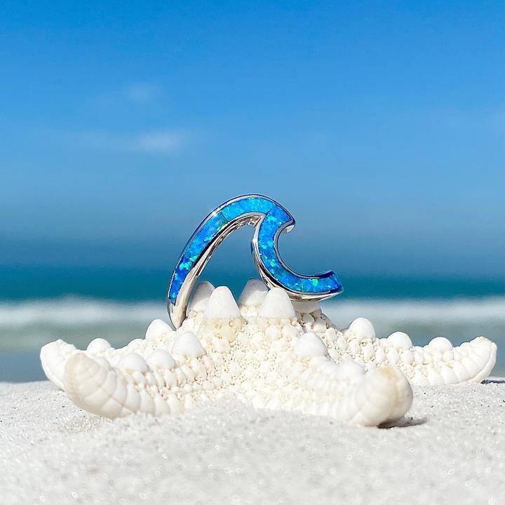 Zee Golf Ring in Opal en Zilver