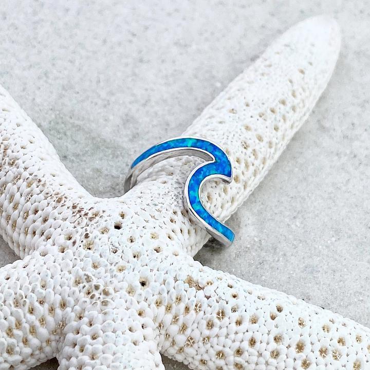 Zee Golf Ring in Opal en Zilver