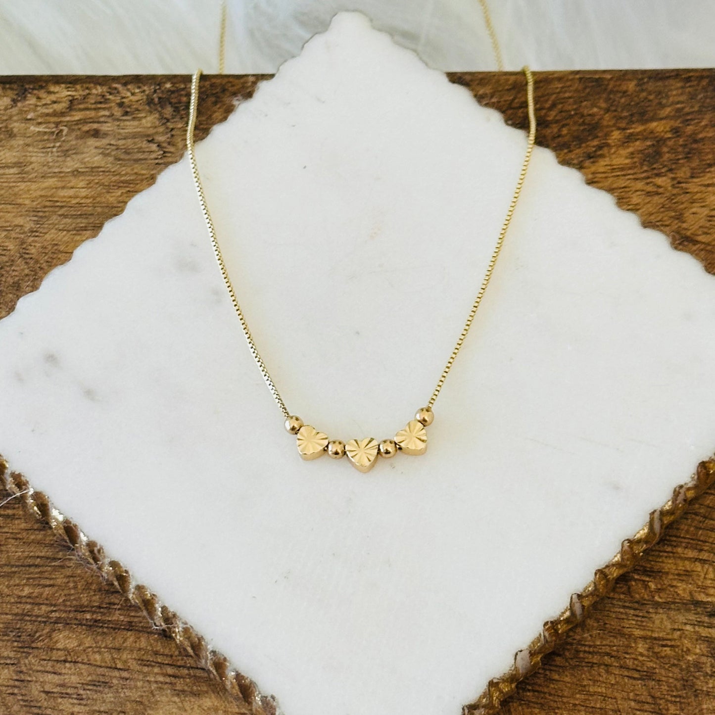 Bella Mini Hart Bedels Ketting
