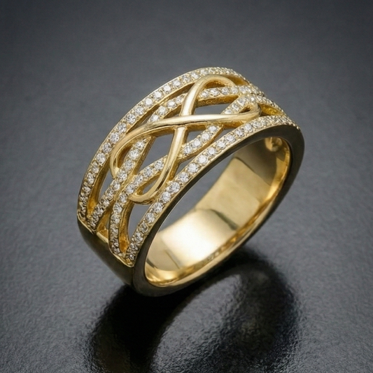 Klassieke Holle Gouden Ring