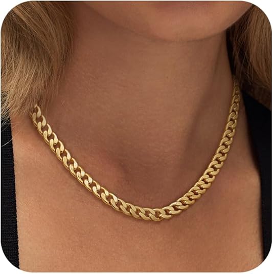 Dikke Gouden Cubaanse Schakelketting