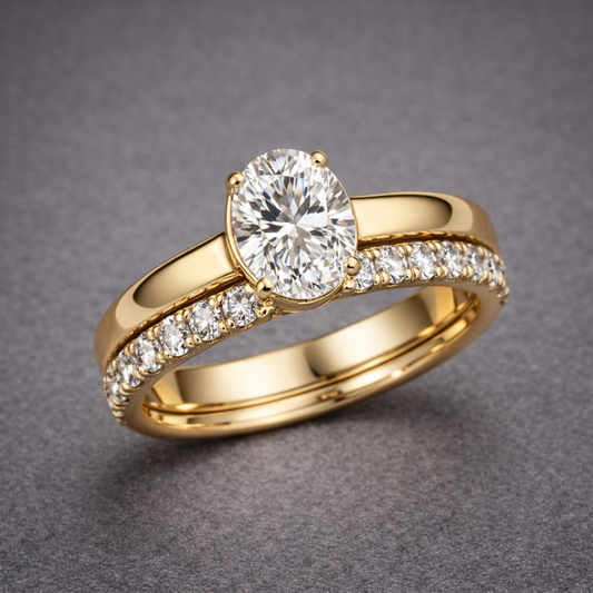 Elegante Gouden Diamanten Ring