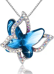 Saffier Vlinder Ketting