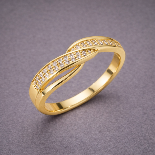 Elegante Gouden Draaiering