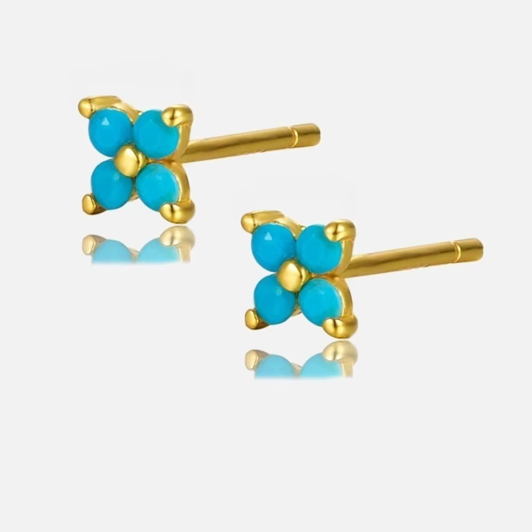 Fijne Bloem Stud Oorbellen
