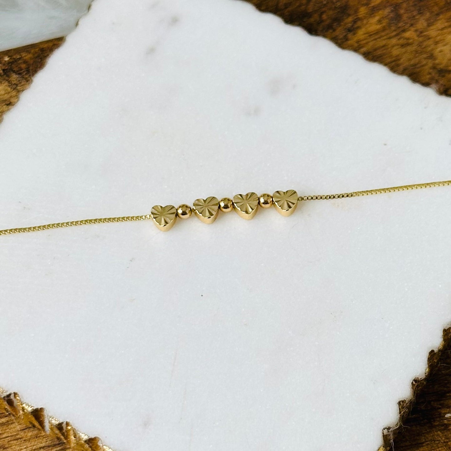 Bella Mini Hart Bedels Ketting