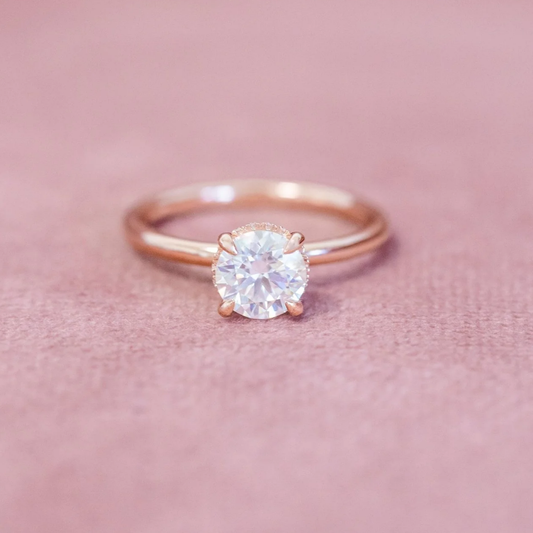 Klassieke Solitaire Diamanten Ring