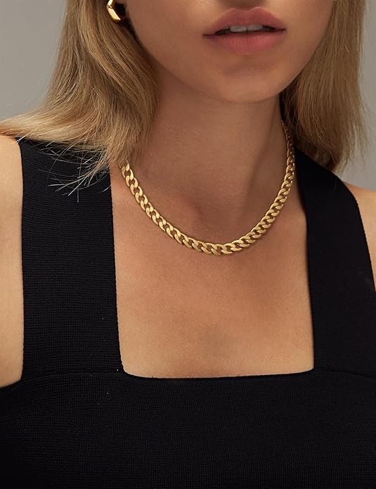 Dikke Gouden Cubaanse Schakelketting