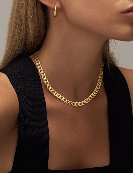 Dikke Gouden Cubaanse Schakelketting