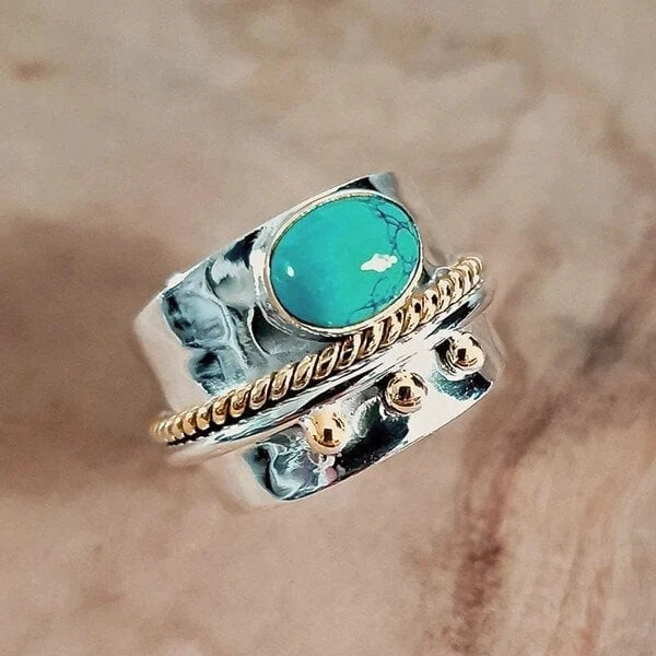 Turquoise Brede Ring