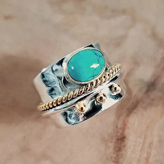 Turquoise Brede Ring