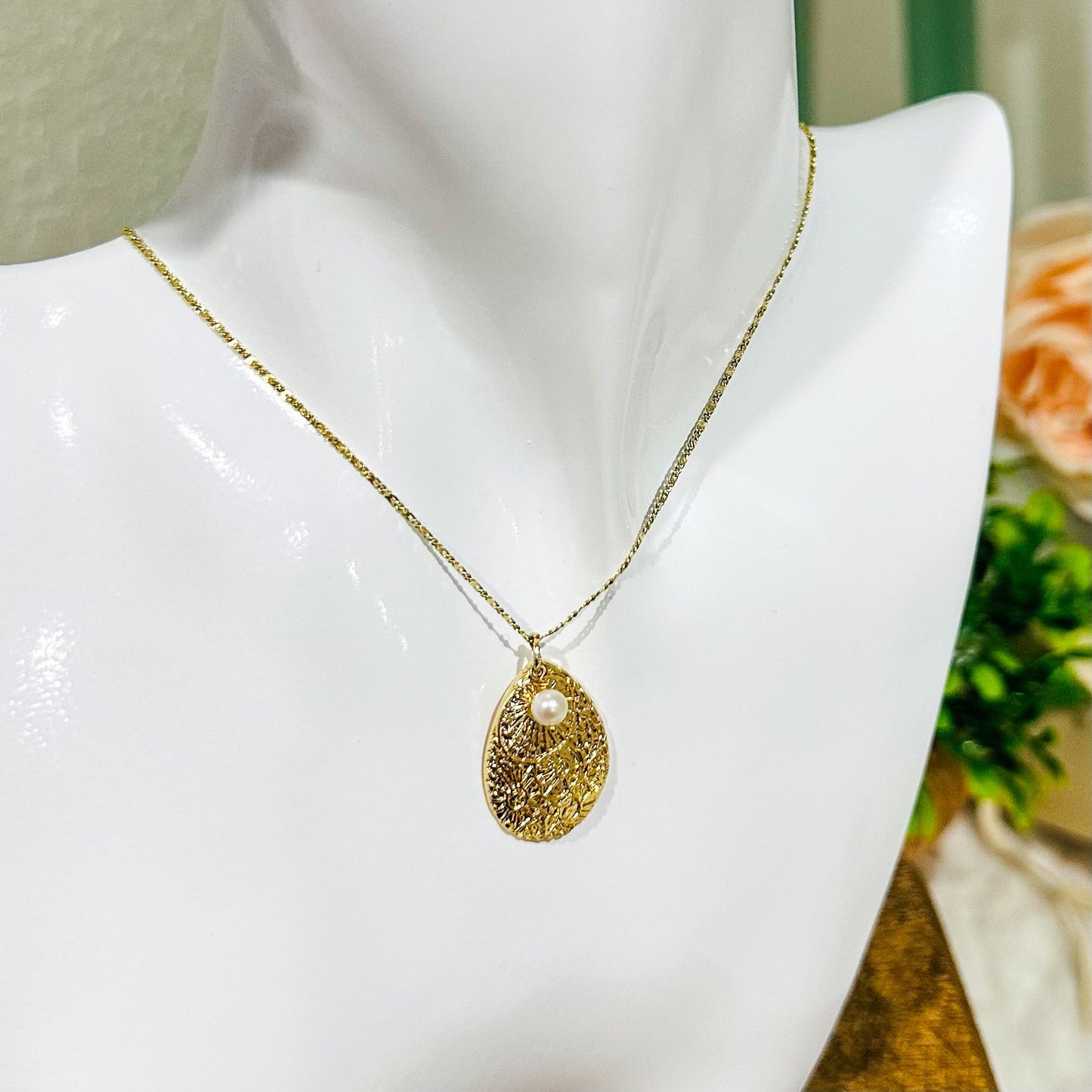 Marina Druppel Parel Ketting