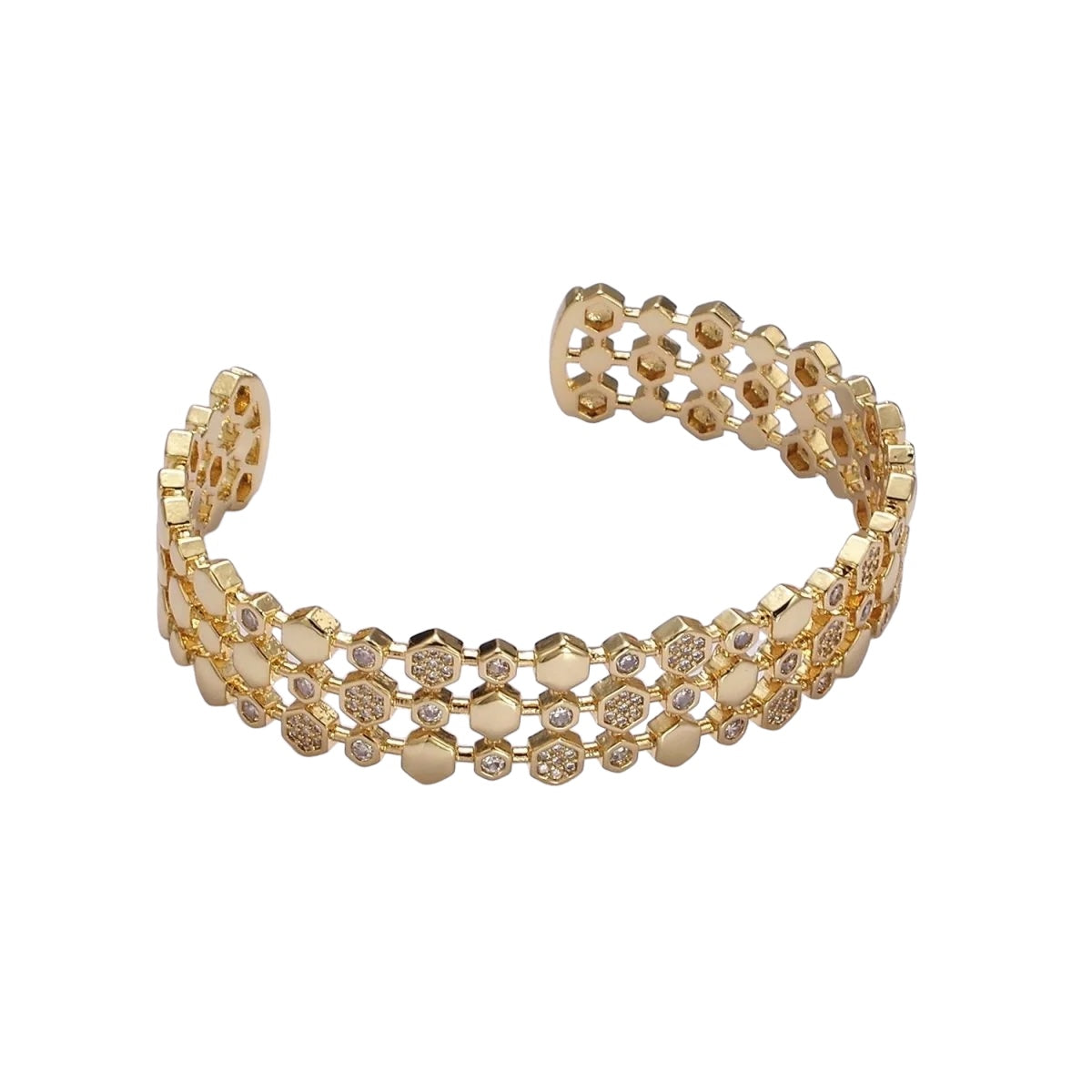 Gavriella Hexagonale Cuff Armband