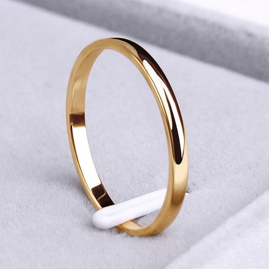 Eenvoudige Ring van Goud en Zilver