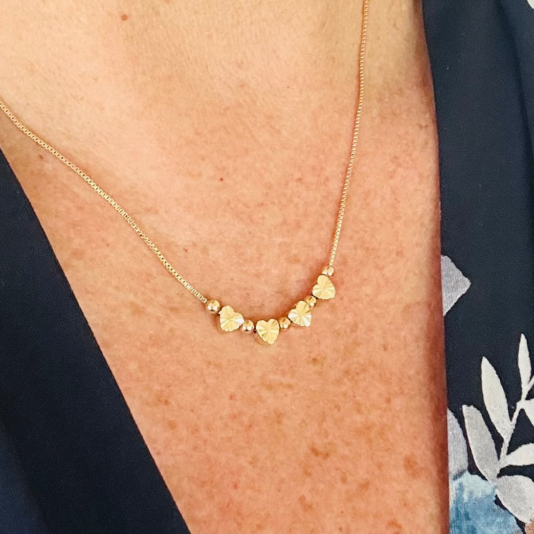 Bella Mini Hart Bedels Ketting