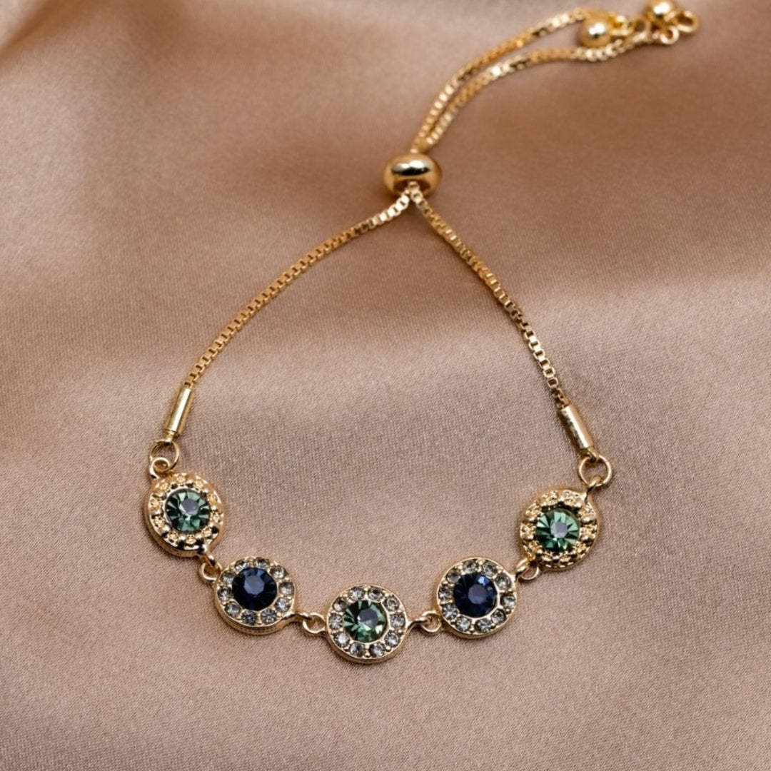 Verstelbare Zirkonia Armband in Goud