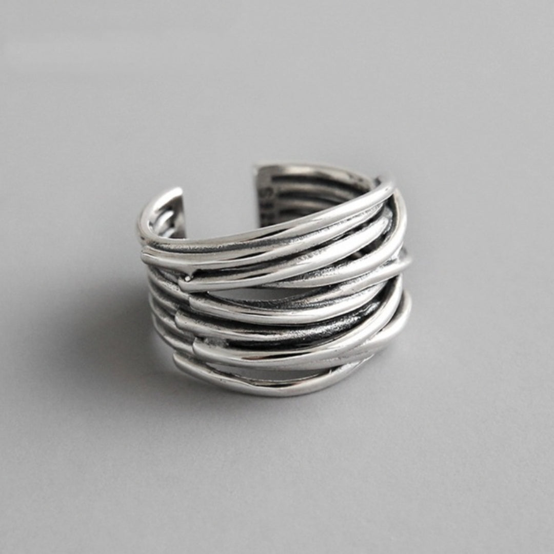 925 Sterling Zilveren Verstelbare Laagring