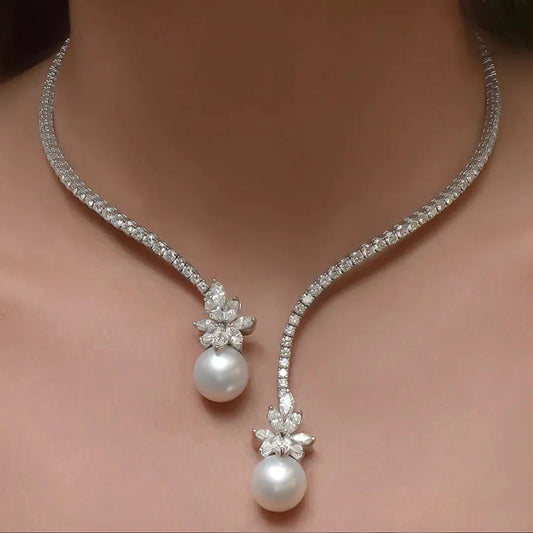 Elegante Dubbele Parelketting