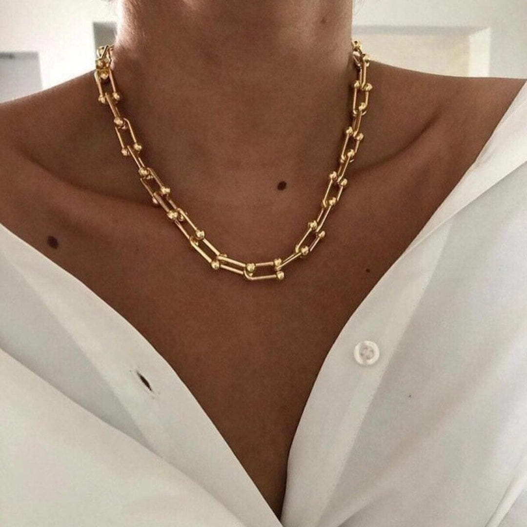 Gouden Ketting met Schakel