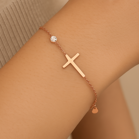Roze Gouden Spirituele Armband