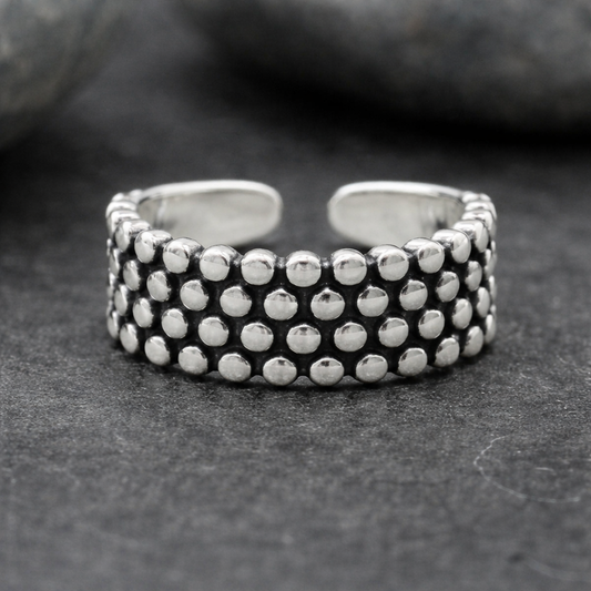 Florence | Vintage Polka Dot Ring van Sterling Zilver