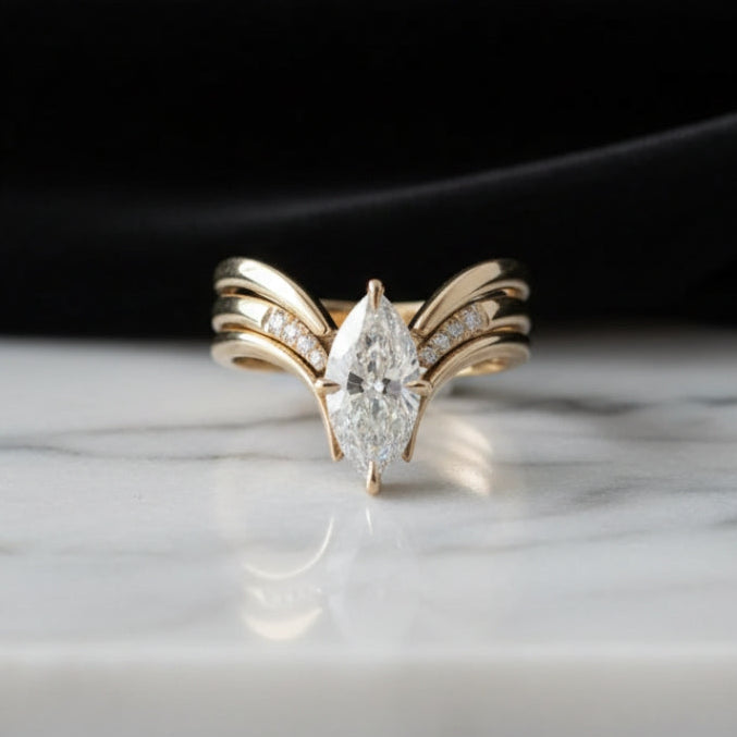 Druppel Kroon Gouden Ring