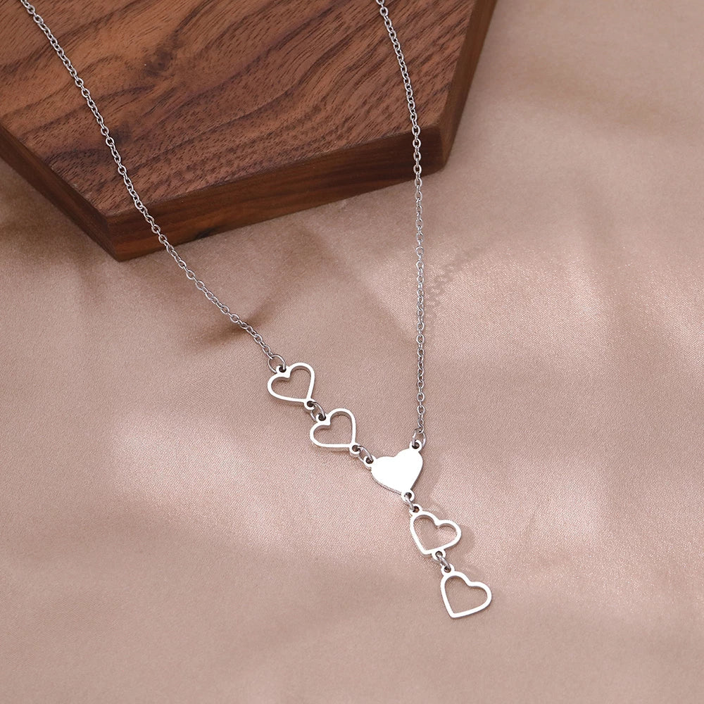 Gouden en Zilveren Hart Ketting